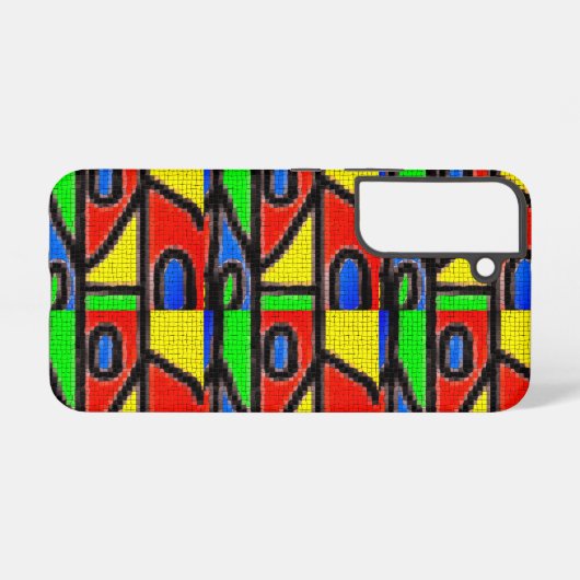 Handgemachte Mosaike, Malerei Barcelona Tilles Samsung Galaxy Hülle (Rückseite (Horizontal))