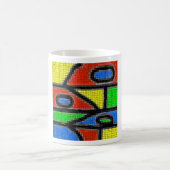 Handgemachte Mosaike, moderne Kunst. Kaffeetasse (Mittel)