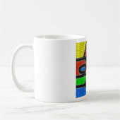 Handgemachte Mosaike, moderne Kunst. Kaffeetasse (Links)