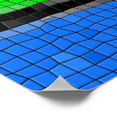 Handgemachte Mosaike, moderne Kunst. Poster (Ecke)