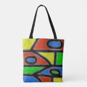 Handgemachte Mosaike, moderne Kunst. Tasche (Rückseite)