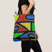 Handgemachte Mosaike, moderne Kunst. Tasche (Von Nahem)