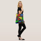 Handgemachte Mosaike, moderne Kunst. Tasche (Am Model)