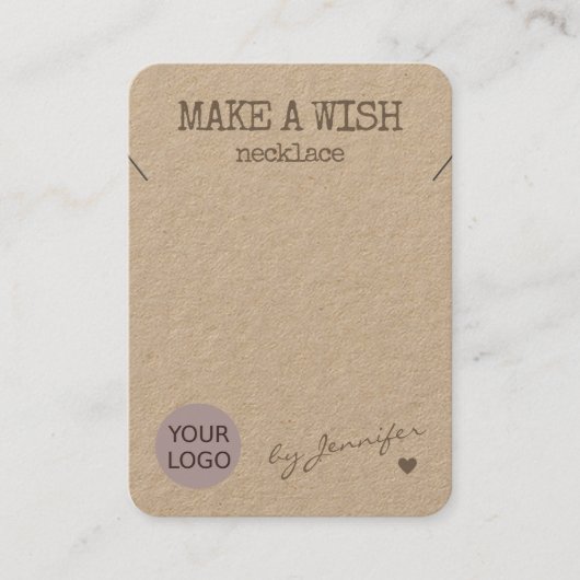 Handgemachte rustikale Naturpapierklassenhalter Visitenkarte (Vorderseite)