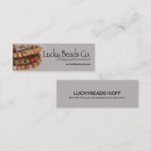 Handgemachte Schmuck-Geschäfts-Visitenkarte Mini Visitenkarte (Vorne/Hinten)