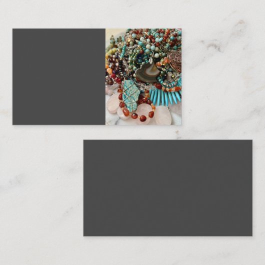 Handgemachte Schmuck Visitenkarte (Vorne/Hinten)