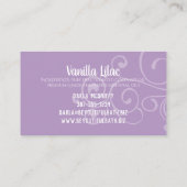 Handgemachte Seifenbad-Geruch-Visitenkarte Visitenkarte (Rückseite)