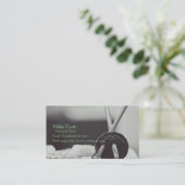 Handgemachte Strick-Geschäfts-Karte Visitenkarte (Stehend Vorderseite)