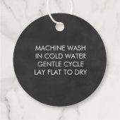 Handgemachte Strick mit Liebe, handgemachte Gesche Geschenkanhänger (Rückseite)