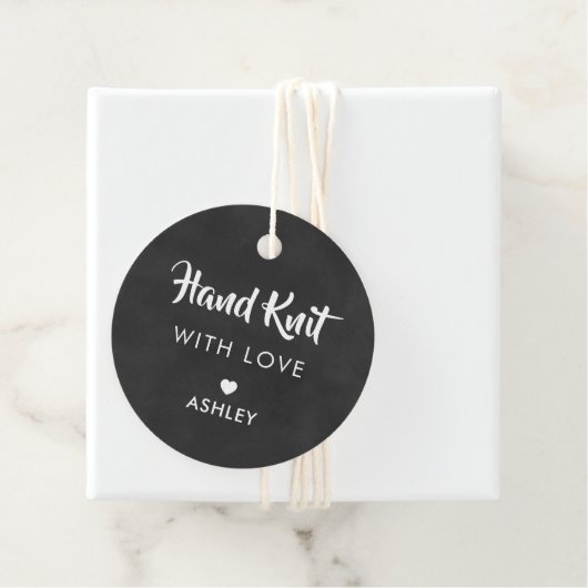 Handgemachte Strick mit Liebe, handgemachte Gesche Geschenkanhänger (Beispiel)