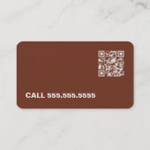 Handgemachte Töpferei QR Visitenkarte (Rückseite)