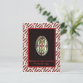 Handgemachte traditionelle rumänische Handwerkskun Postkarte (Stehend Vorderseite)