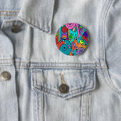 Handgemachte und digital gestrichene Muster Art 12 Button (Beispiel)