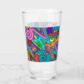 Handgemachte und digital gestrichene Muster Art 12 Glas (Rückseite)