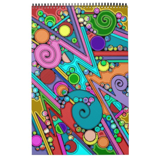 Handgemachte und digital gestrichene Muster Art 12 Kalender (Titelbild)