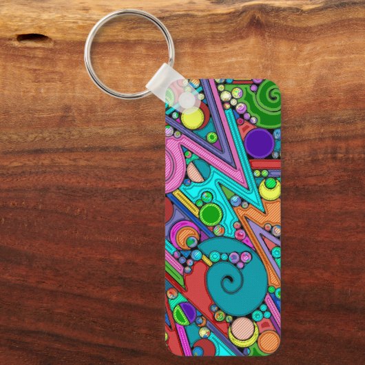Handgemachte und digital gestrichene Muster Art 12 Schlüsselanhänger (Vorderseite)