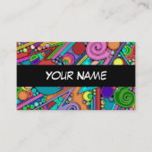 Handgemachte und digital gestrichene Muster Art 12 Visitenkarte (Vorderseite)