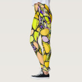 Handgemachte und digital gestrichene Muster Art 13 Leggings (Links)