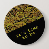 Handgemachte und digital gestrichene Muster Art 15 Button (Vorderseite)