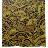 Handgemachte und digital gestrichene Muster Art 15 Duschvorhang (Vorderseite)