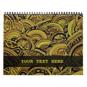 Handgemachte und digital gestrichene Muster Art 15 Kalender