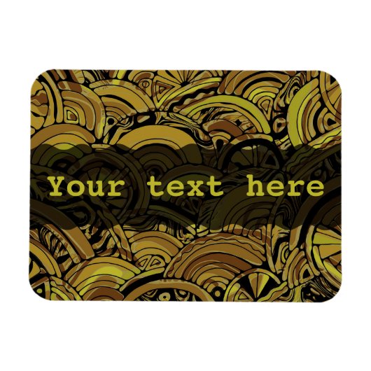 Handgemachte und digital gestrichene Muster Art 15 Magnet (Horizontal)