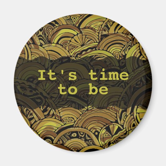 Handgemachte und digital gestrichene Muster Art 15 Magnet (Vorne)