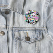Handgemachte und digital gestrichene Muster Art 17 Button (Beispiel)