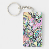 Handgemachte und digital gestrichene Muster Art 17 Schlüsselanhänger (Vorderseite)