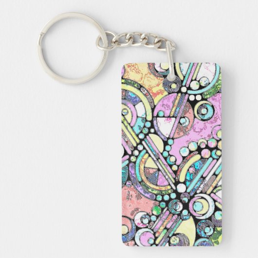 Handgemachte und digital gestrichene Muster Art 17 Schlüsselanhänger (Vorderseite)
