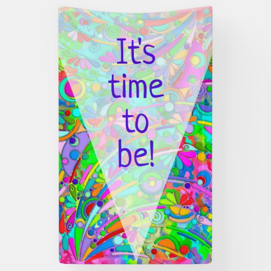 Handgemachte und digital gestrichene Muster Art 18 Banner (Vertikal)