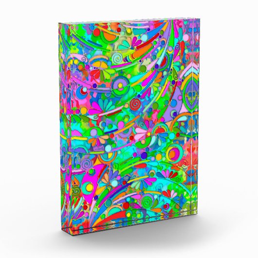 Handgemachte und digital gestrichene Muster Art 18 Fotoblock (Links)