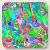 Handgemachte und digital gestrichene Muster Art 18 Getränkeuntersetzer (Vorderseite)