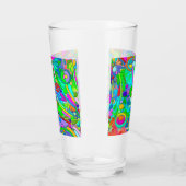 Handgemachte und digital gestrichene Muster Art 18 Glas (Links)