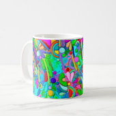 Handgemachte und digital gestrichene Muster Art 18 Kaffeetasse (Vorderseite Links)