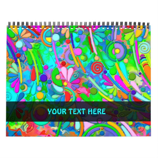 Handgemachte und digital gestrichene Muster Art 18 Kalender (Titelbild)