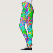 Handgemachte und digital gestrichene Muster Art 18 Leggings (Links)