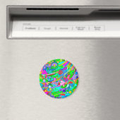 Handgemachte und digital gestrichene Muster Art 18 Magnet (In Situ (Geschirrspüler))