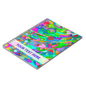 Handgemachte und digital gestrichene Muster Art 18 Notizblock (Linke Seite)