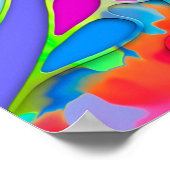 Handgemachte und digital gestrichene Muster Art 18 Poster (Ecke)