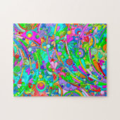 Handgemachte und digital gestrichene Muster Art 18 Puzzle (Horizontal)