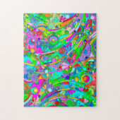 Handgemachte und digital gestrichene Muster Art 18 Puzzle (Vertikal)