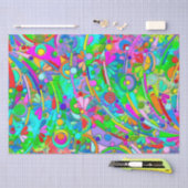 Handgemachte und digital gestrichene Muster Art 18 Seidenpapier (Handwerk)