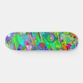 Handgemachte und digital gestrichene Muster Art 18 Skateboard (Horizontal)