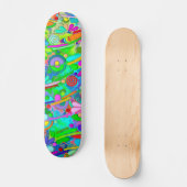 Handgemachte und digital gestrichene Muster Art 18 Skateboard (Vorderseite)