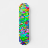 Handgemachte und digital gestrichene Muster Art 18 Skateboard (Vorne)