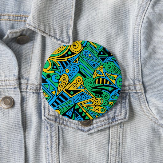 Handgemachte und digital gestrichene Muster Art 21 Button (Beispiel)