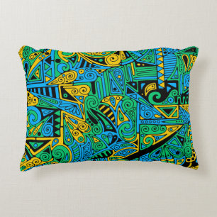 Handgemachte und digital gestrichene Muster Art 21 Dekokissen