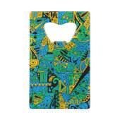 Handgemachte und digital gestrichene Muster Art 21 Geldbeutel Flaschenöffner (Rückseite)