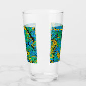 Handgemachte und digital gestrichene Muster Art 21 Glas (Links)